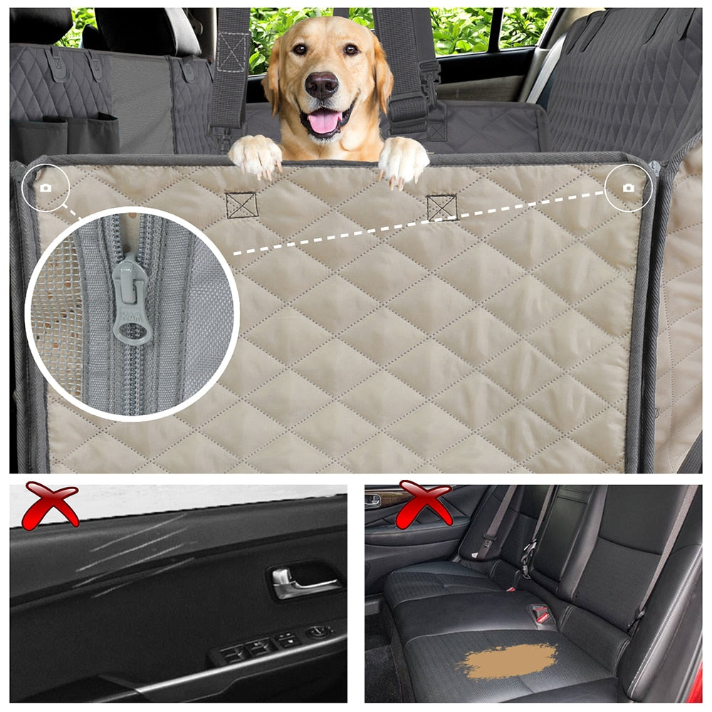 Waterproof Pet Travel Rear Car Seat Protector For Dogs