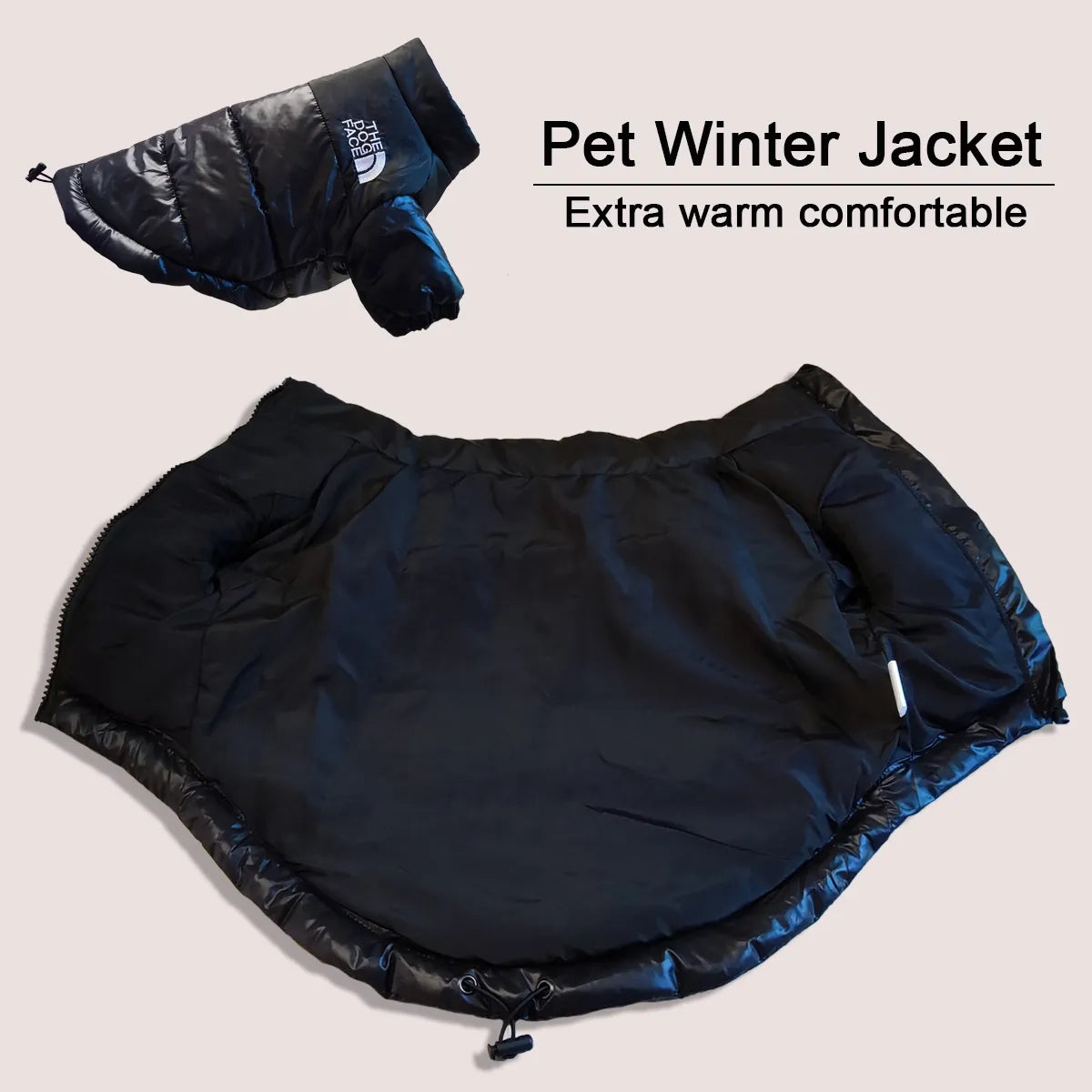 Stylish Winter Pet Dog Warm and Windproof Jacket