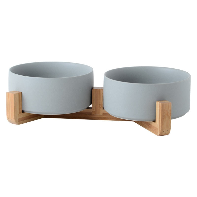 Ceramic Pet Bowl with Stands in Great Colour Options - Single & Twin Options