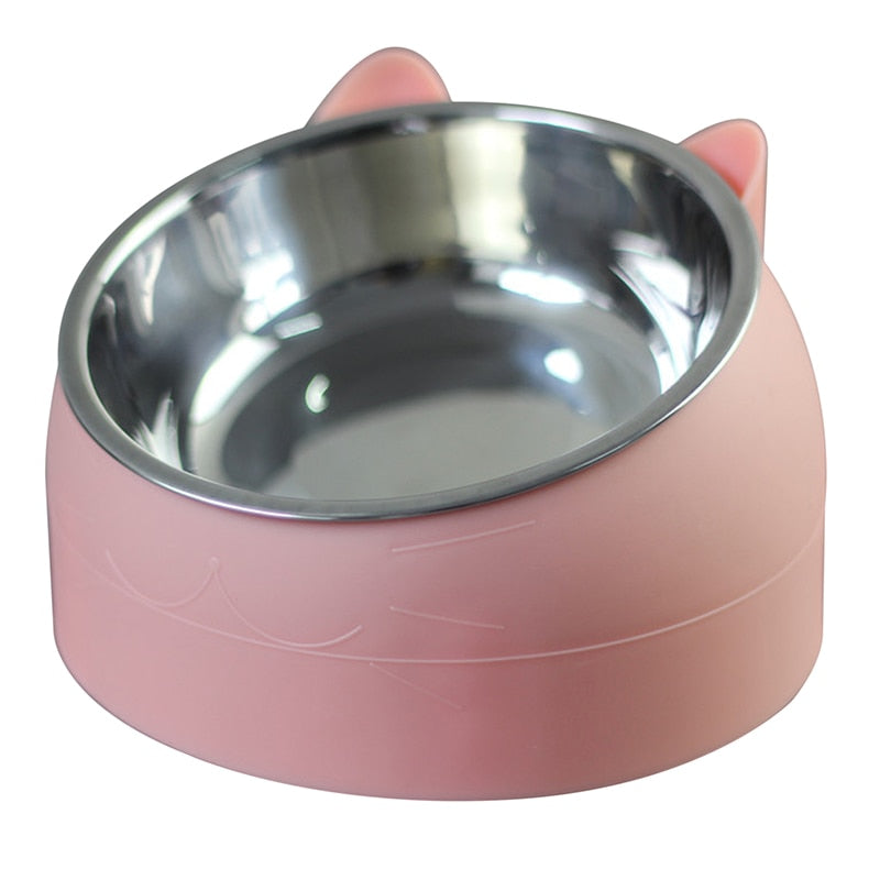 Quality Super Design Tilted Non Slip Food Bowl Stand - Funky Colours