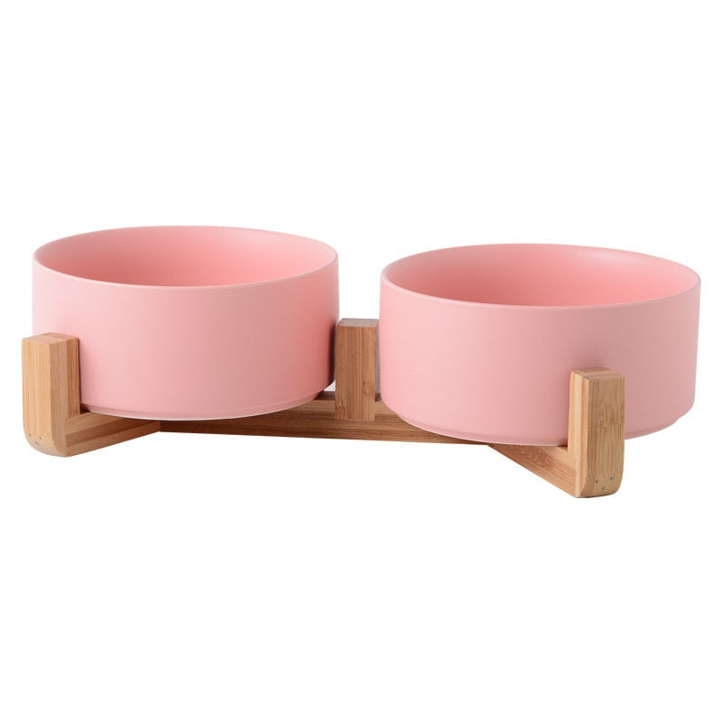 Ceramic Pet Bowl with Stands in Great Colour Options - Single & Twin Options