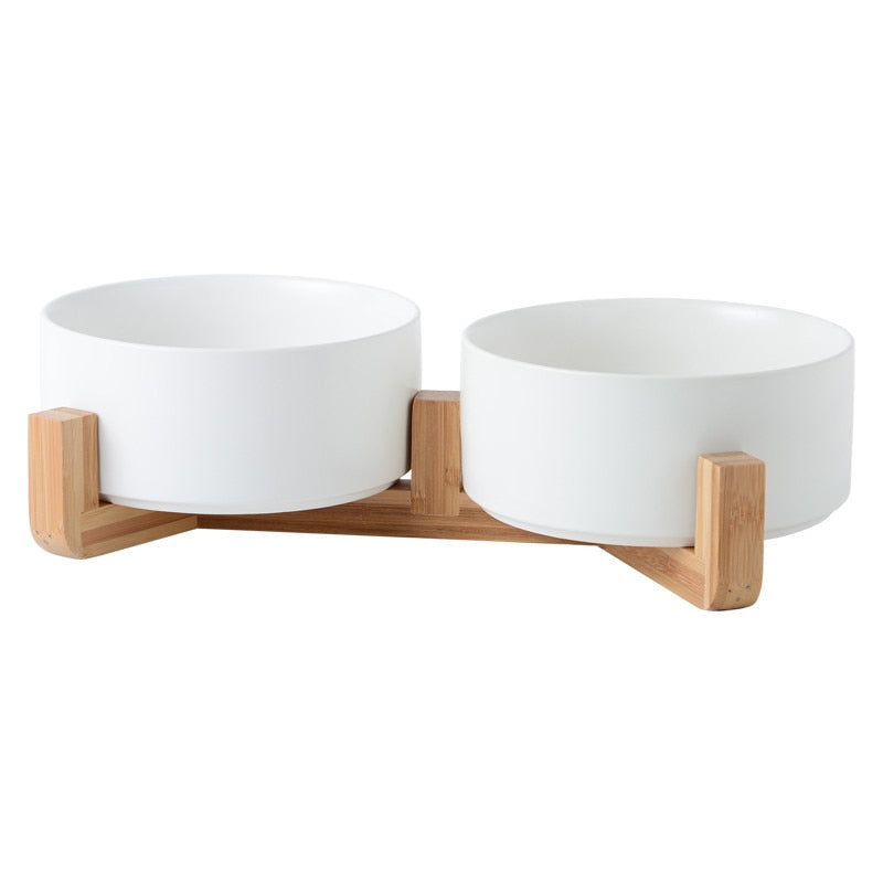 Ceramic Pet Bowl with Stands in Great Colour Options - Single & Twin Options