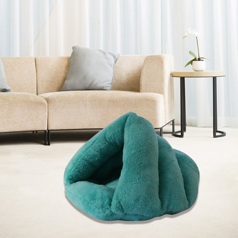 Super Soft And Comfortable Cat or Dog Cave Bed - Lovely Colour options