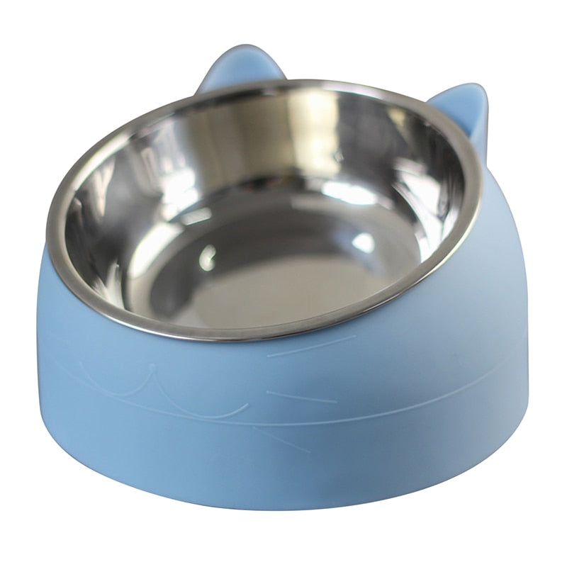 Quality Super Design Tilted Non Slip Food Bowl Stand - Funky Colours