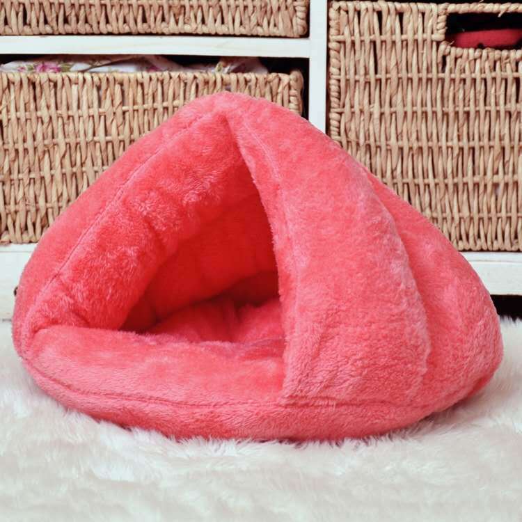 Super Soft And Comfortable Cat or Dog Cave Bed - Lovely Colour options