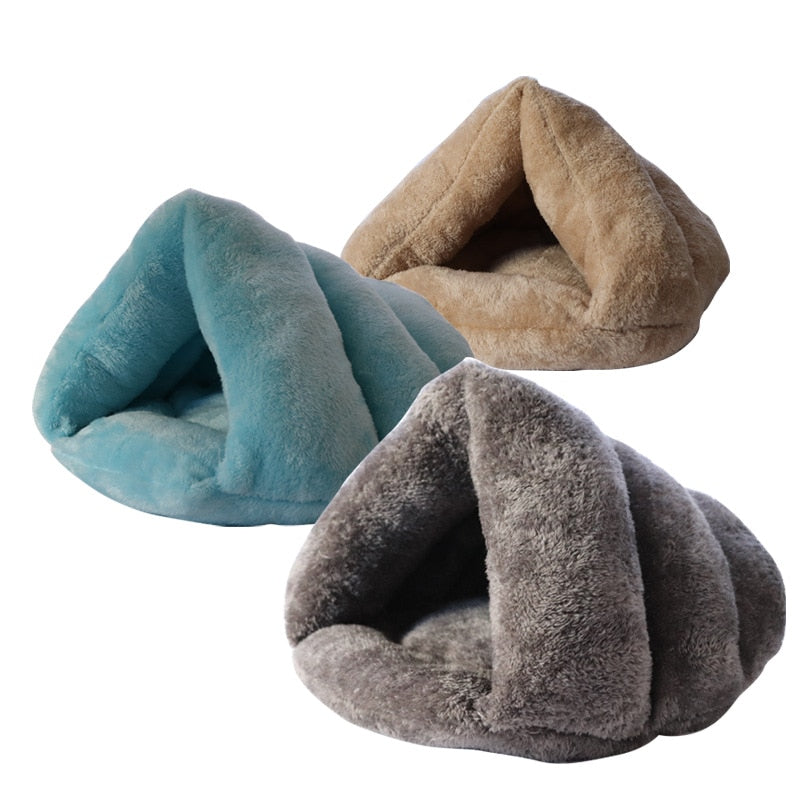 Super Soft And Comfortable Cat or Dog Cave Bed - Lovely Colour options