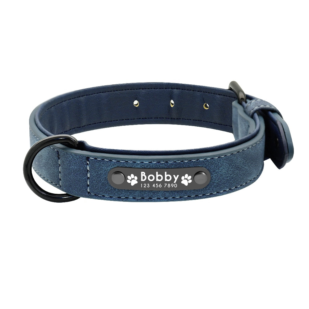 BEST SELLER -High Quality Stylish Personalized Leather Dog Collars