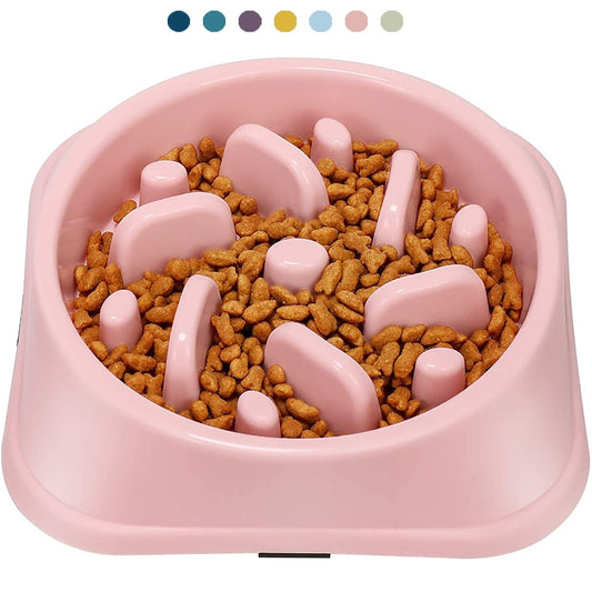 Anti-Gulping Slower Feeding Dishes For Dogs - Great Colour Options