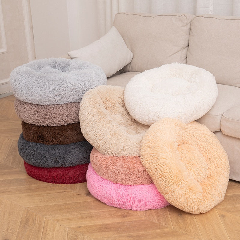 Super Soft And Comfortable Round  Donut Dog Beds