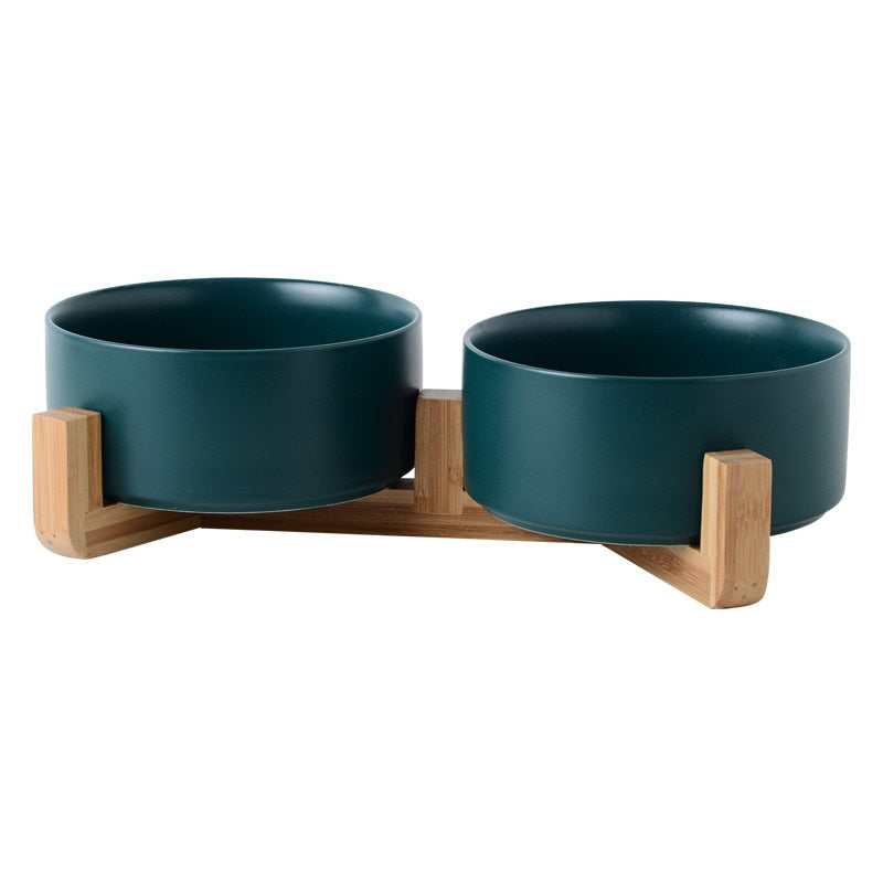 Ceramic Pet Bowl with Stands in Great Colour Options - Single & Twin Options