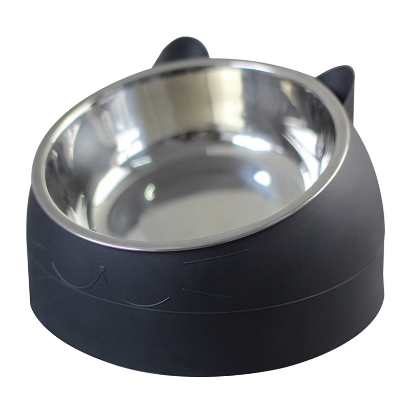 Quality Super Design Tilted Non Slip Food Bowl Stand - Funky Colours