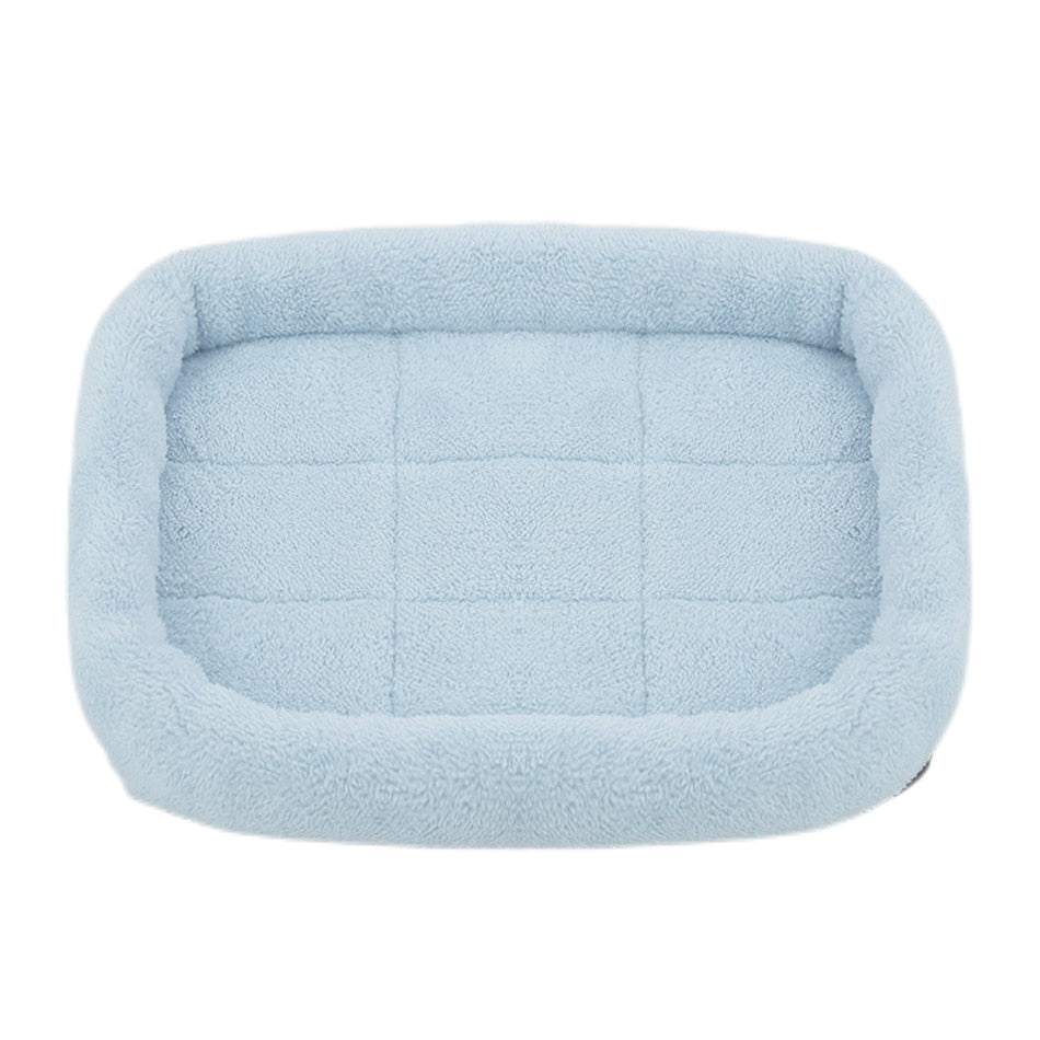 Super Soft Plush Square Dog Winter Beds