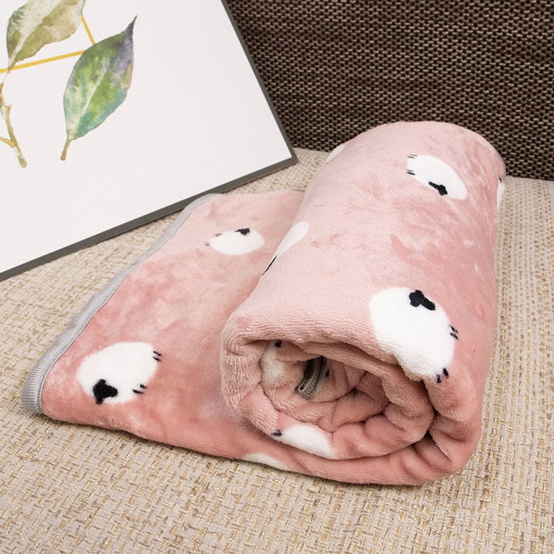 Soft And Warm Winter flannel Dog blanket in a range of designs & colours