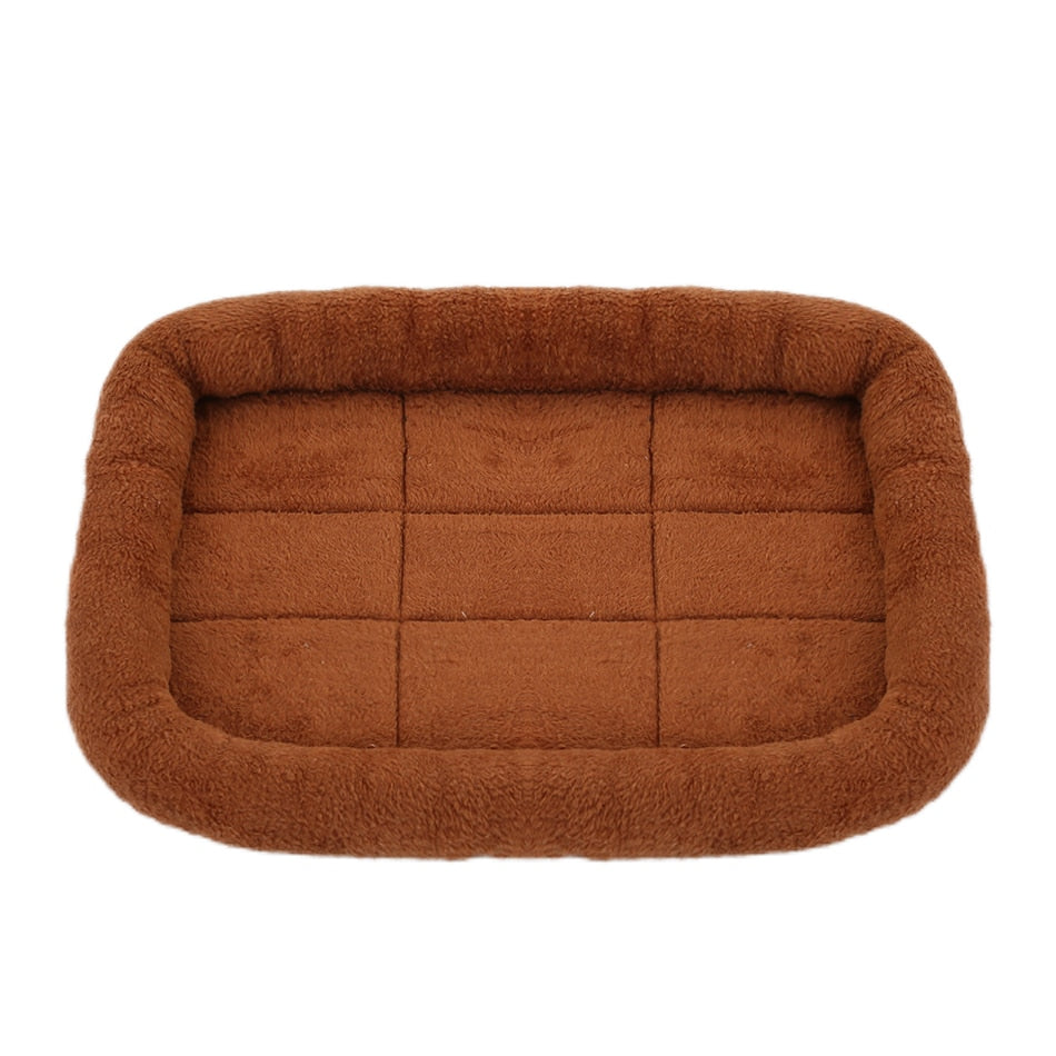 Super Soft Plush Square Dog Winter Beds