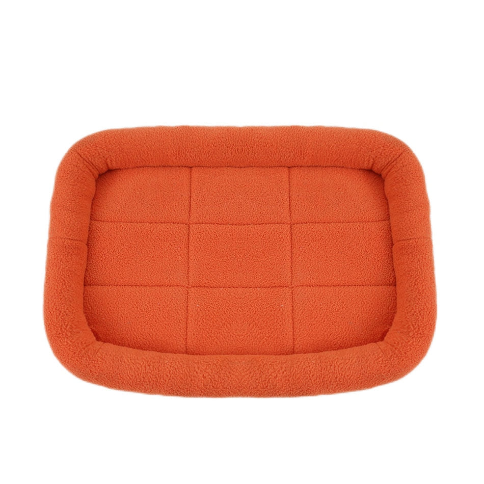 Super Soft Plush Square Dog Winter Beds