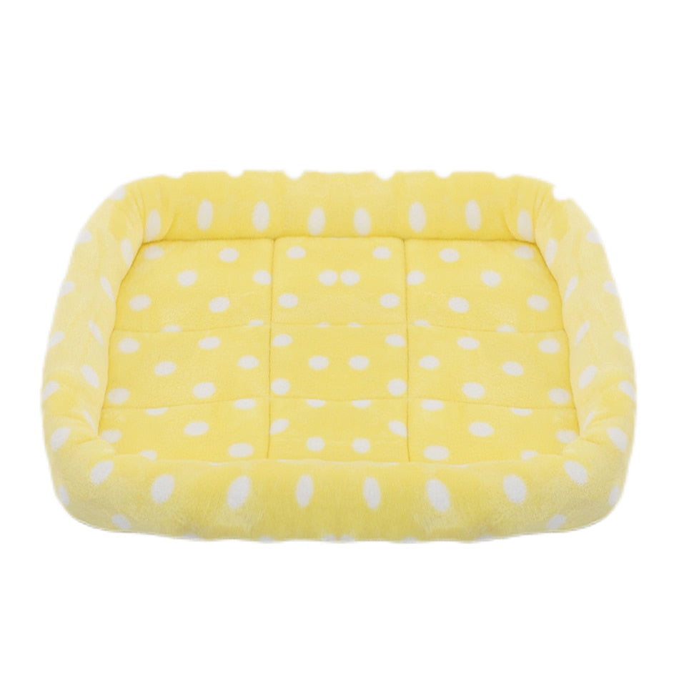 Super Soft Plush Square Dog Winter Beds