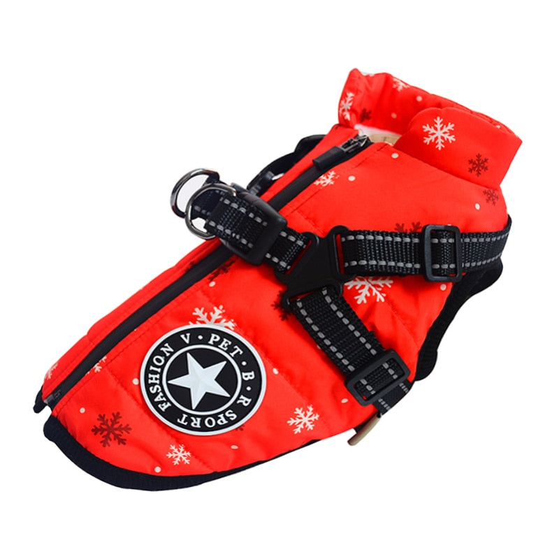 Warm Waterproof Outdoor Dog Harness